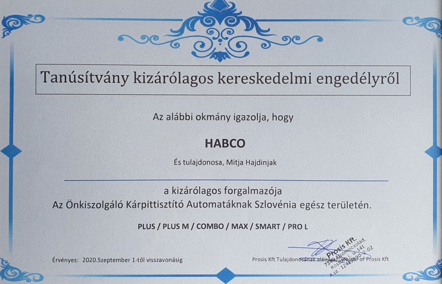 HABCO became official PROSIS dealer for Slovenia